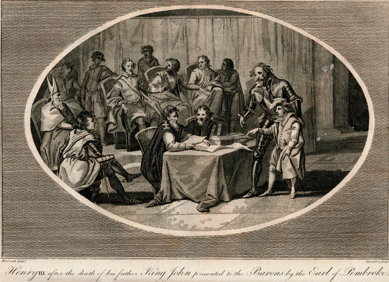 Henry III Presented to the Barons by the Earl of Pembroke, 1216 by Unbekannt
