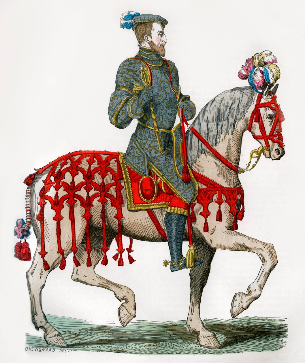 Henry II of France, as Captain of the Light Cavalry, 16th Century by Unbekannt