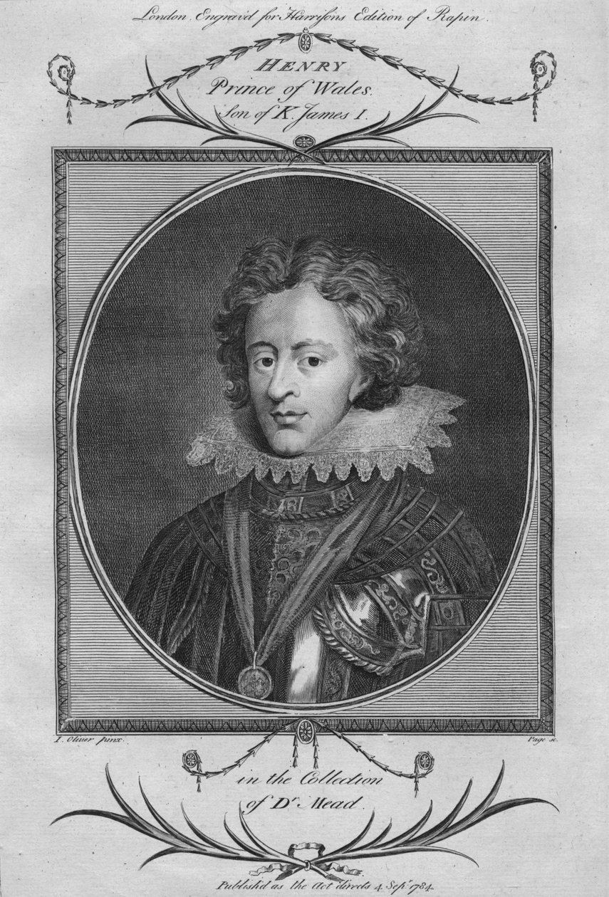 Henry, Prince of Wales, son of King James I by Unbekannt
