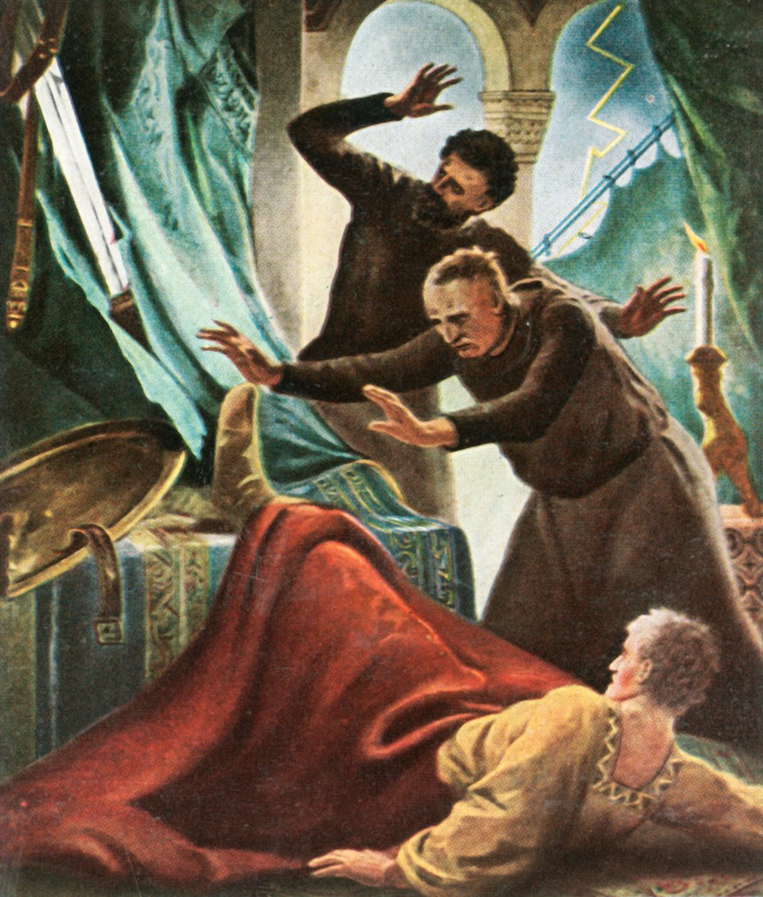 Henry V is Hit by Lightning in the Imperial House at Goslar by Unbekannt