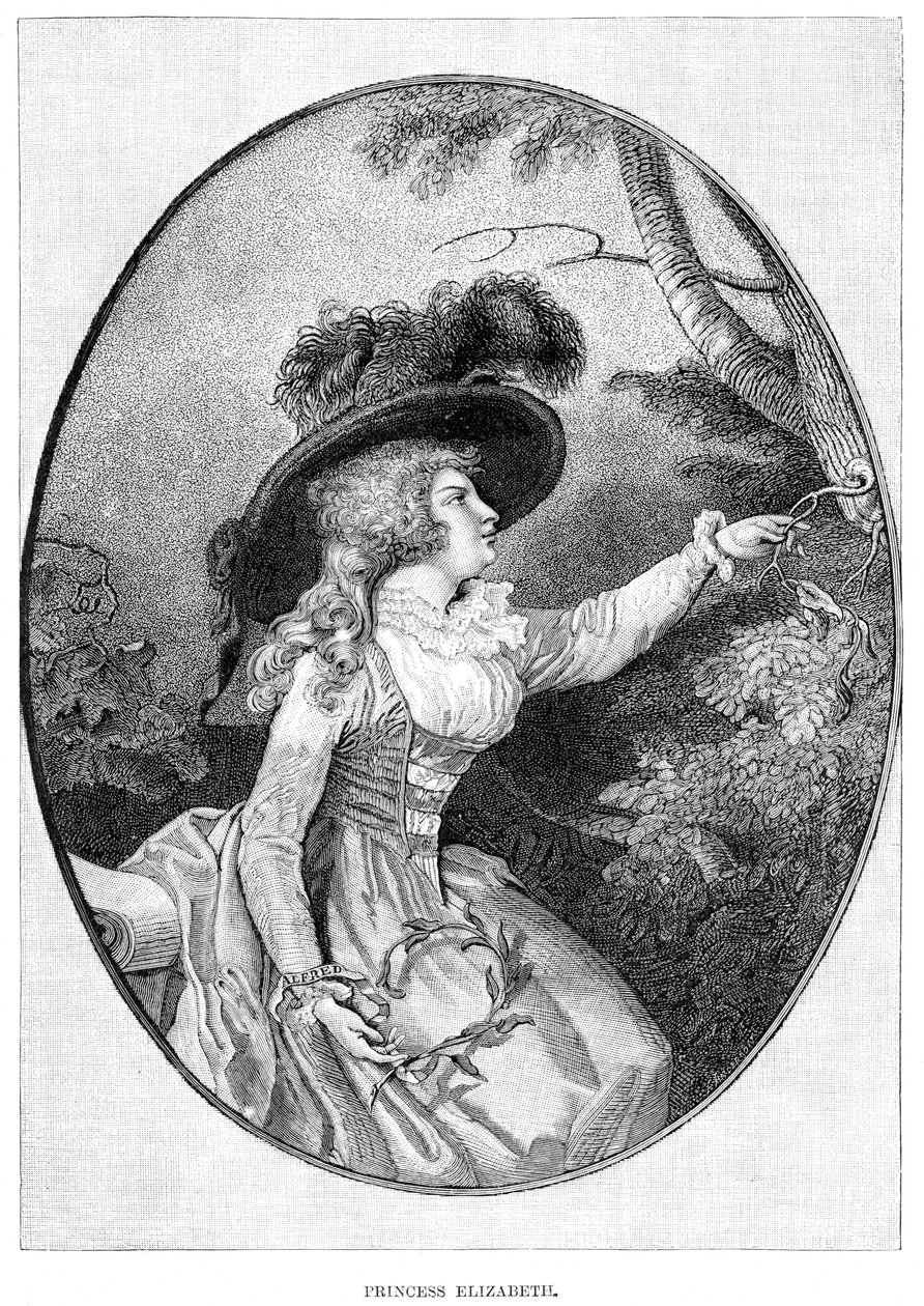Her Royal Highness the Princess Elizabeth, 3rd Daughter of George III, 19th Century by Unbekannt