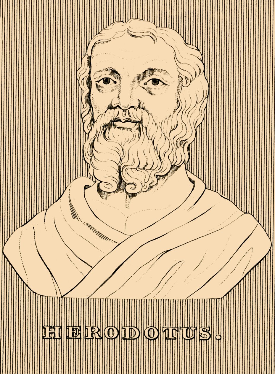 Herodotus, c484-c425 BC, 1830 by Unbekannt