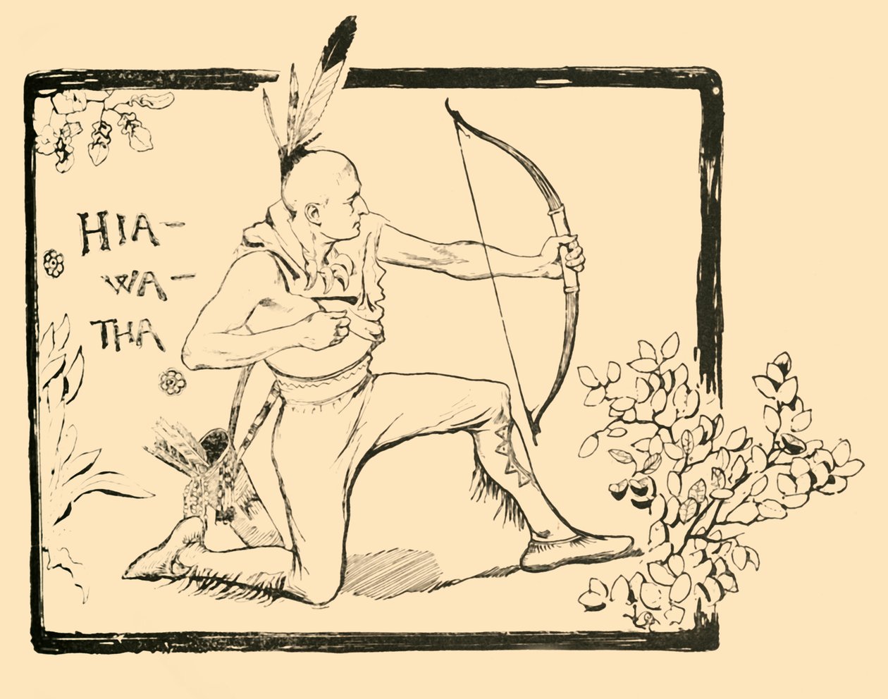 Hiawatha, 1882 by Unbekannt