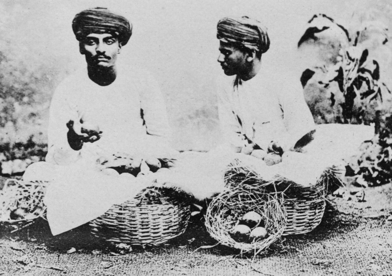 Hindu fruit sellers, India by Unbekannt