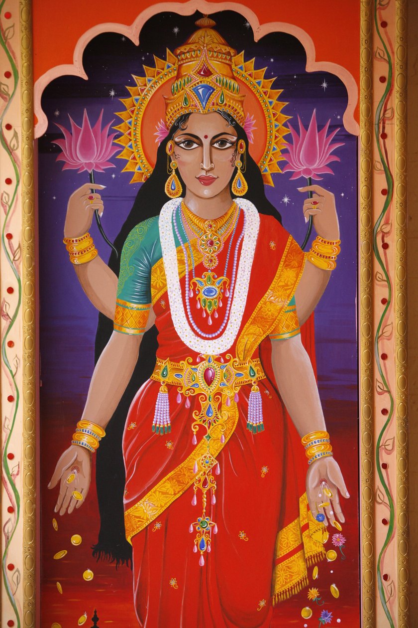 Hindu Goddess Laxmi, London, United Kingdom by Unbekannt