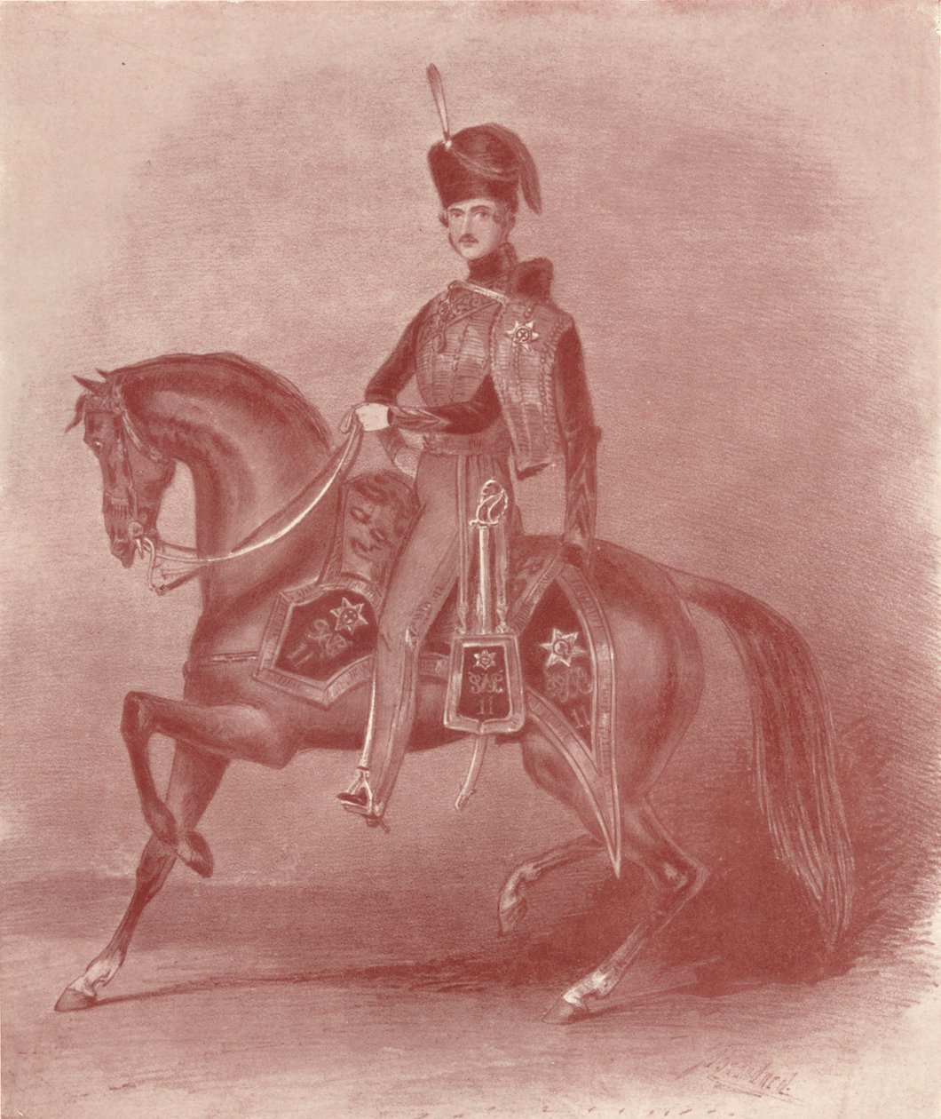 His Royal Highness Prince Albert, Colonel of the 11th Hussars, 19th century, 1909 by Unbekannt