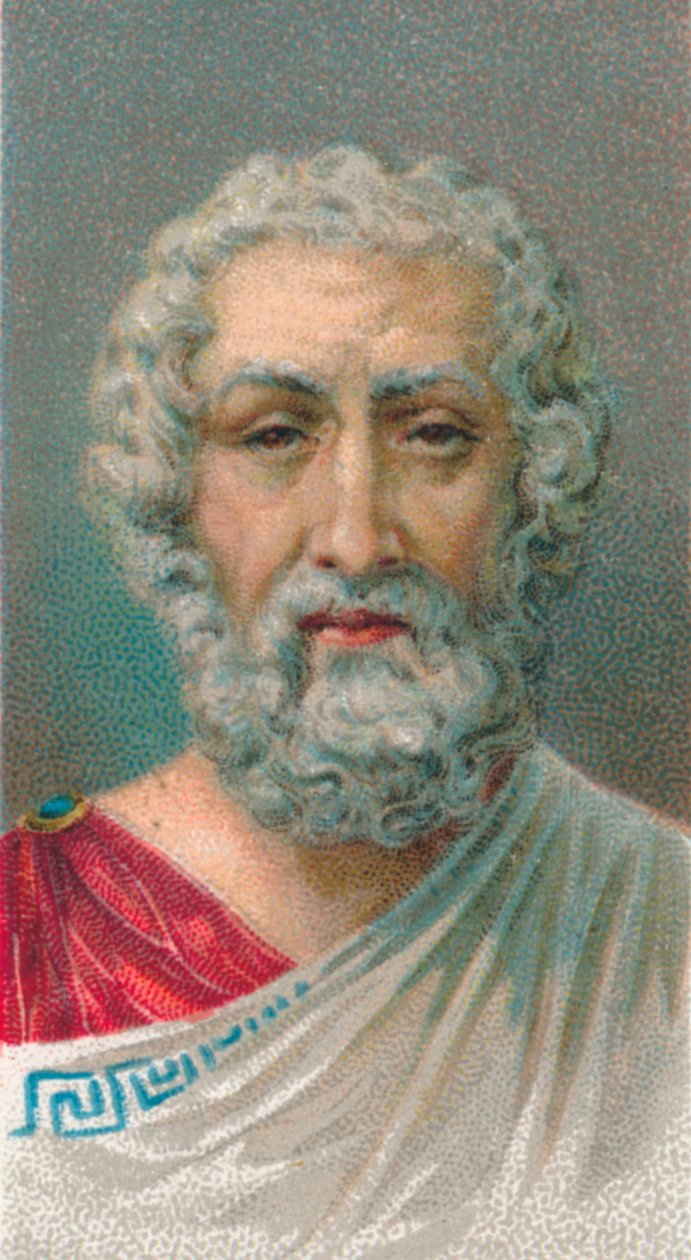 Homer, 1st-2nd century, Roman poet, from Baiae, Campania, Italy by Unbekannt