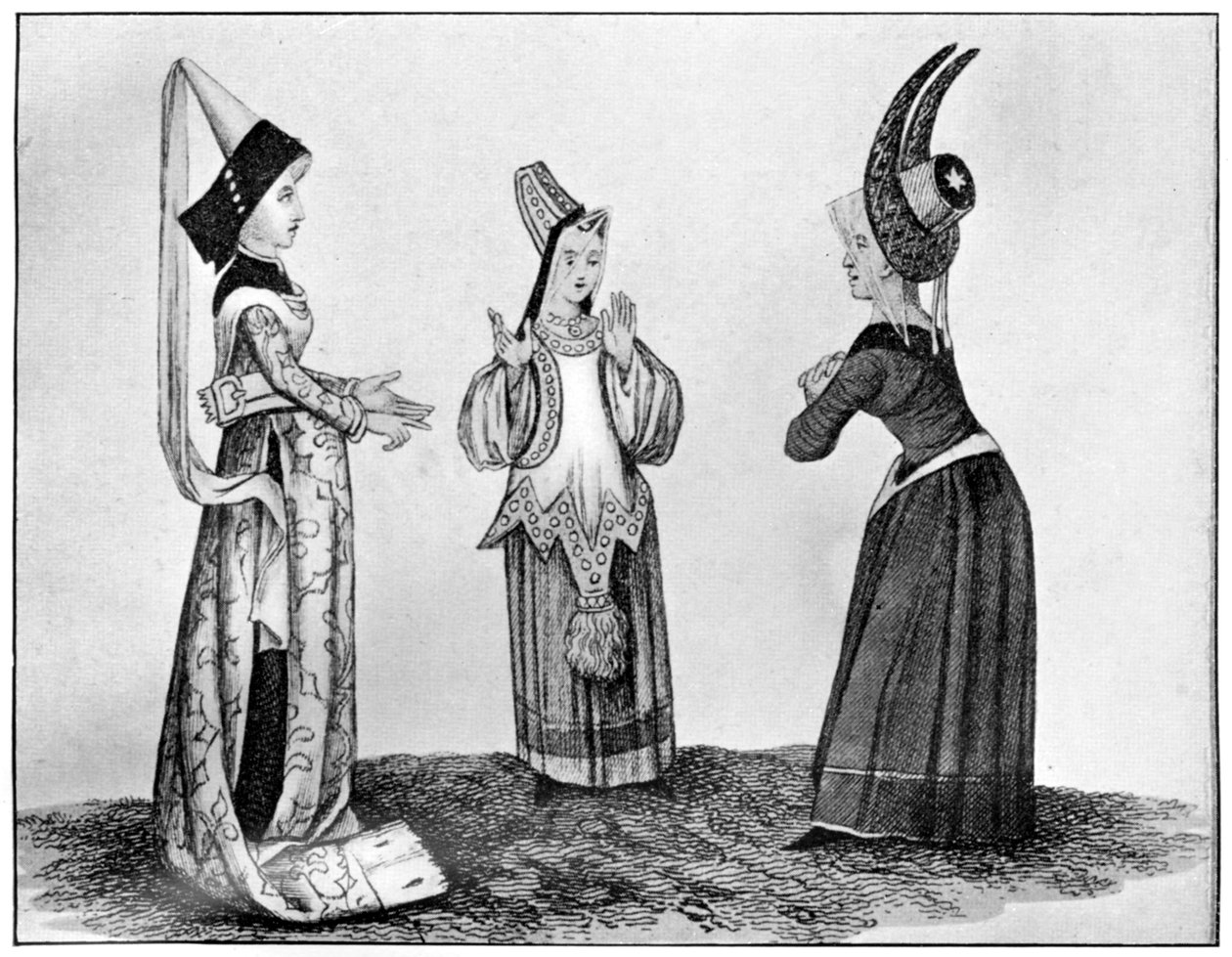 Horned and steeple headdresses, 15th century by Unbekannt