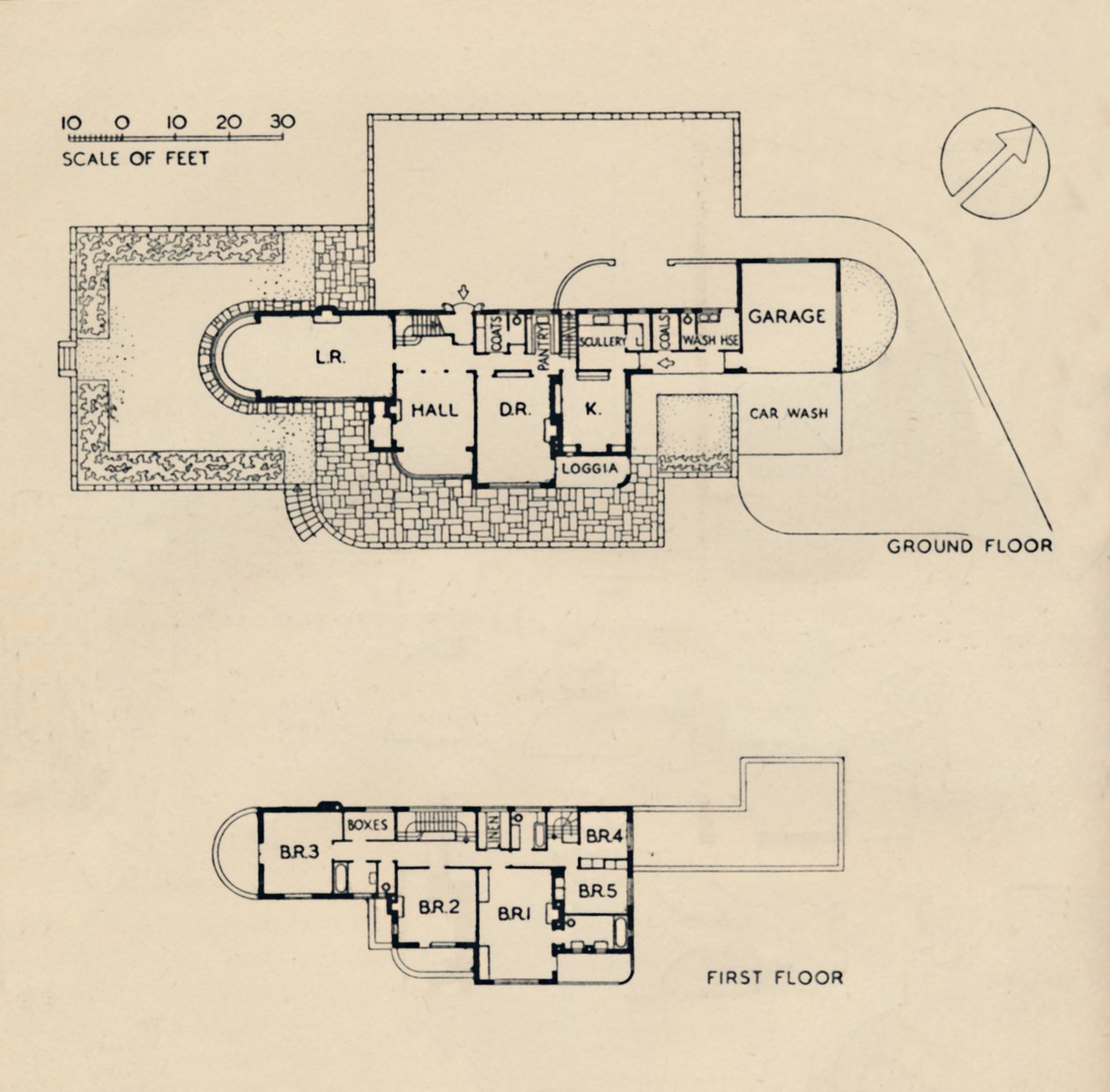 House at Burn Bridge by The Late John Procter, F.R.I.B.A. by Unbekannt