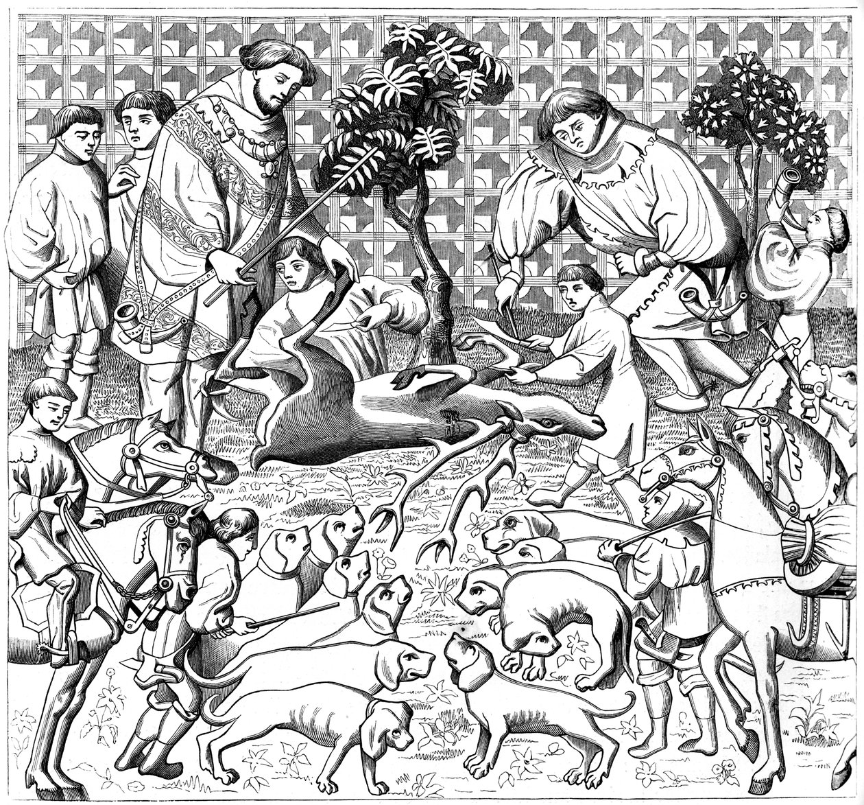 How to Skin a Stag, 15th Century by Unbekannt