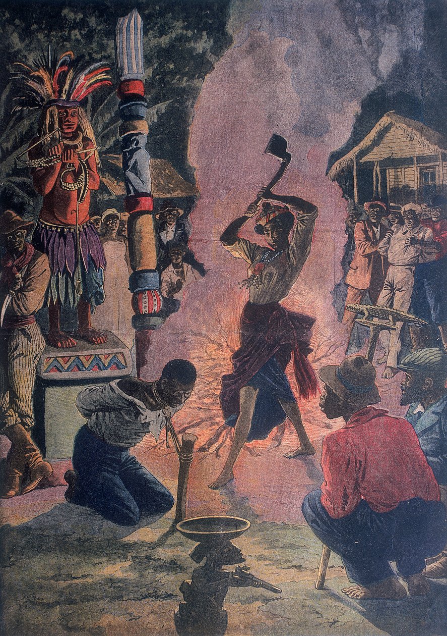 Human Sacrifice, Lafayette, Louisiana, USA, 1912 by Unbekannt