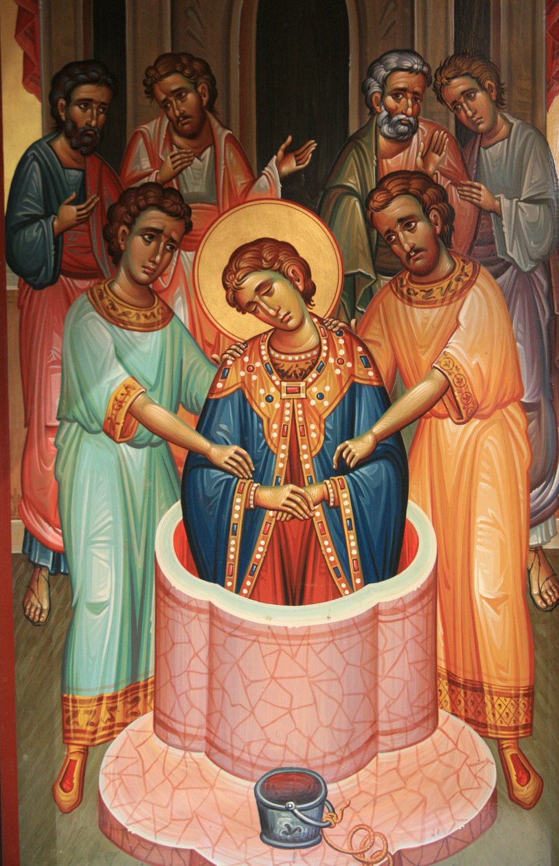 Icon in Saint Dimitrios Orthodox Church, Thessaloniki, Greece by Unbekannt