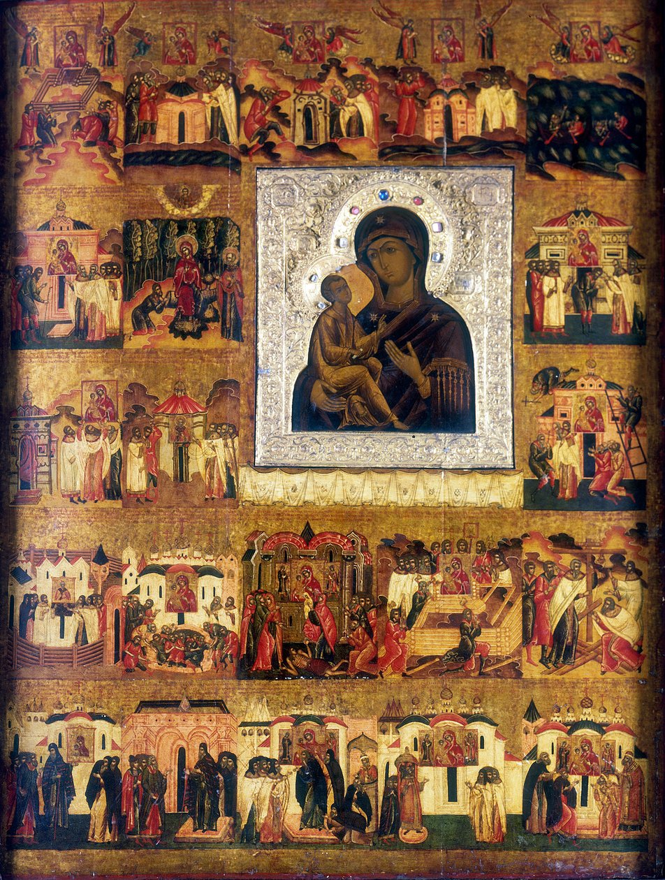 Icon of Mary the Mother of God, Russian, 17th century by Unbekannt