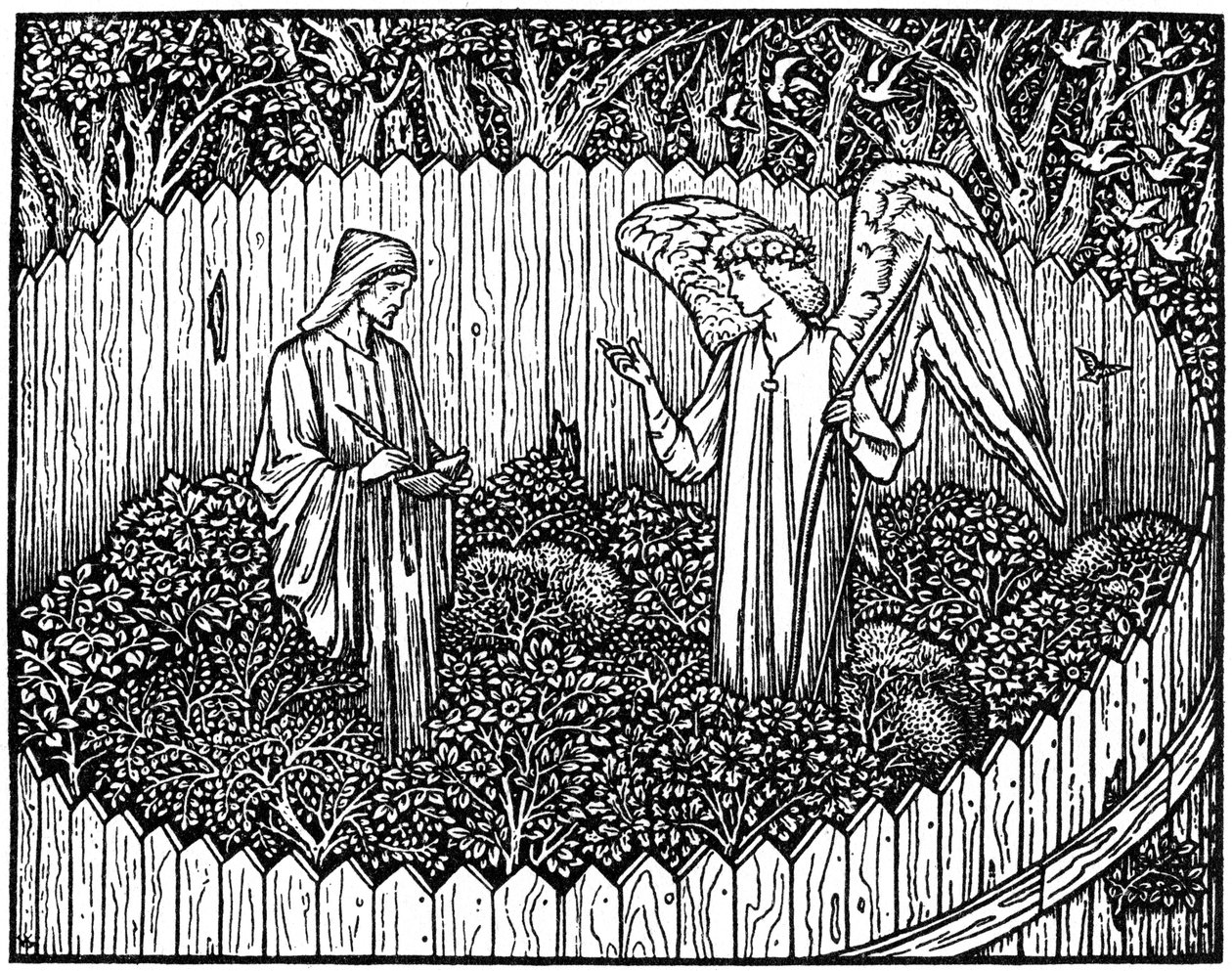 Illustration from the Kelmscott Press Edition of the Works of Geoffrey Chaucer by Unbekannt
