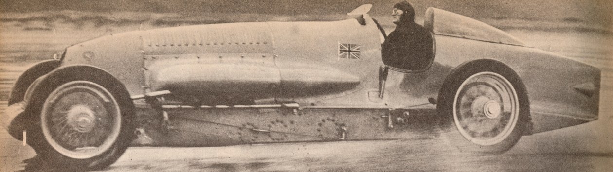 Major Malcolm Campbell in His Famous Bluebird Broke the World