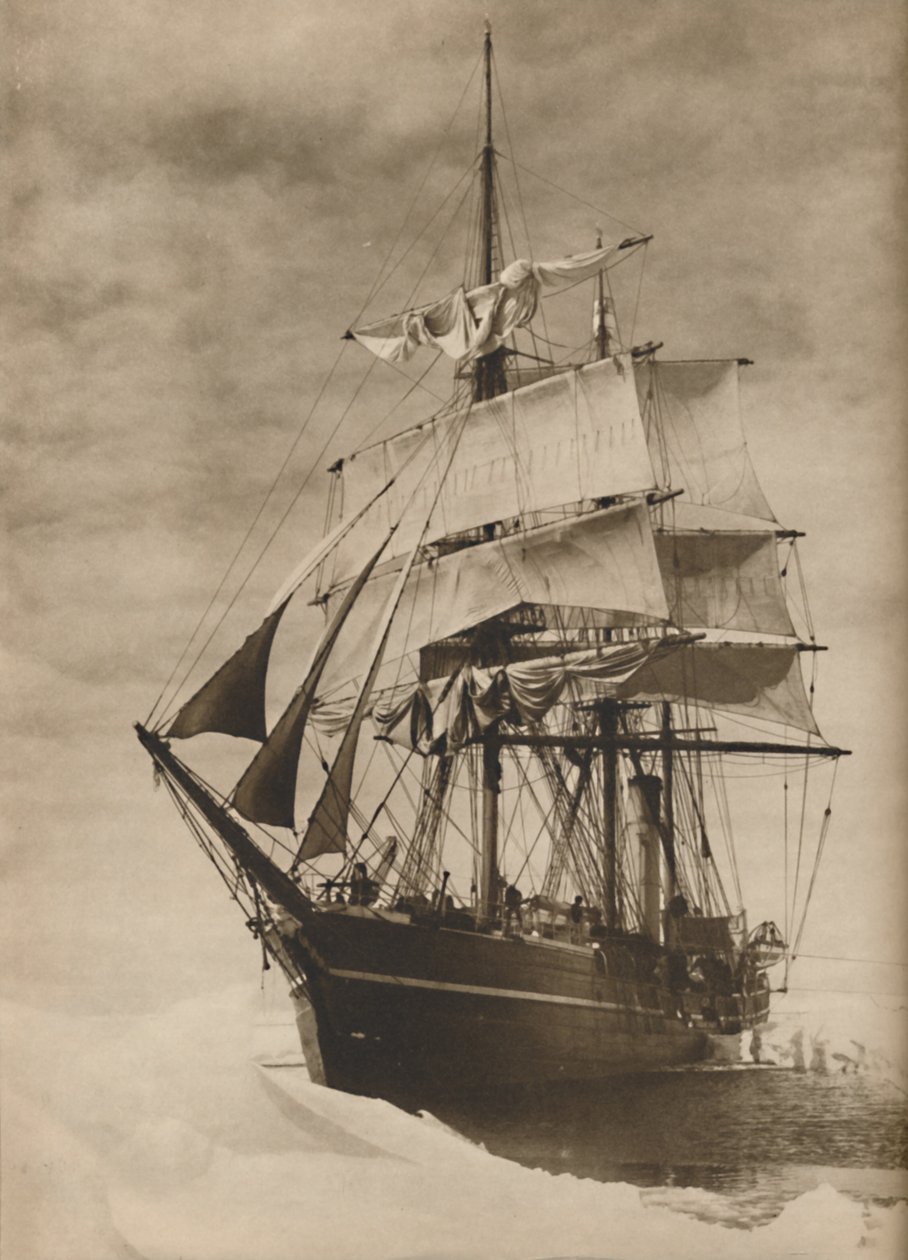In an Icefield, a Superb Illustration of the Celebrated Whaler Terra Nova by Unbekannt