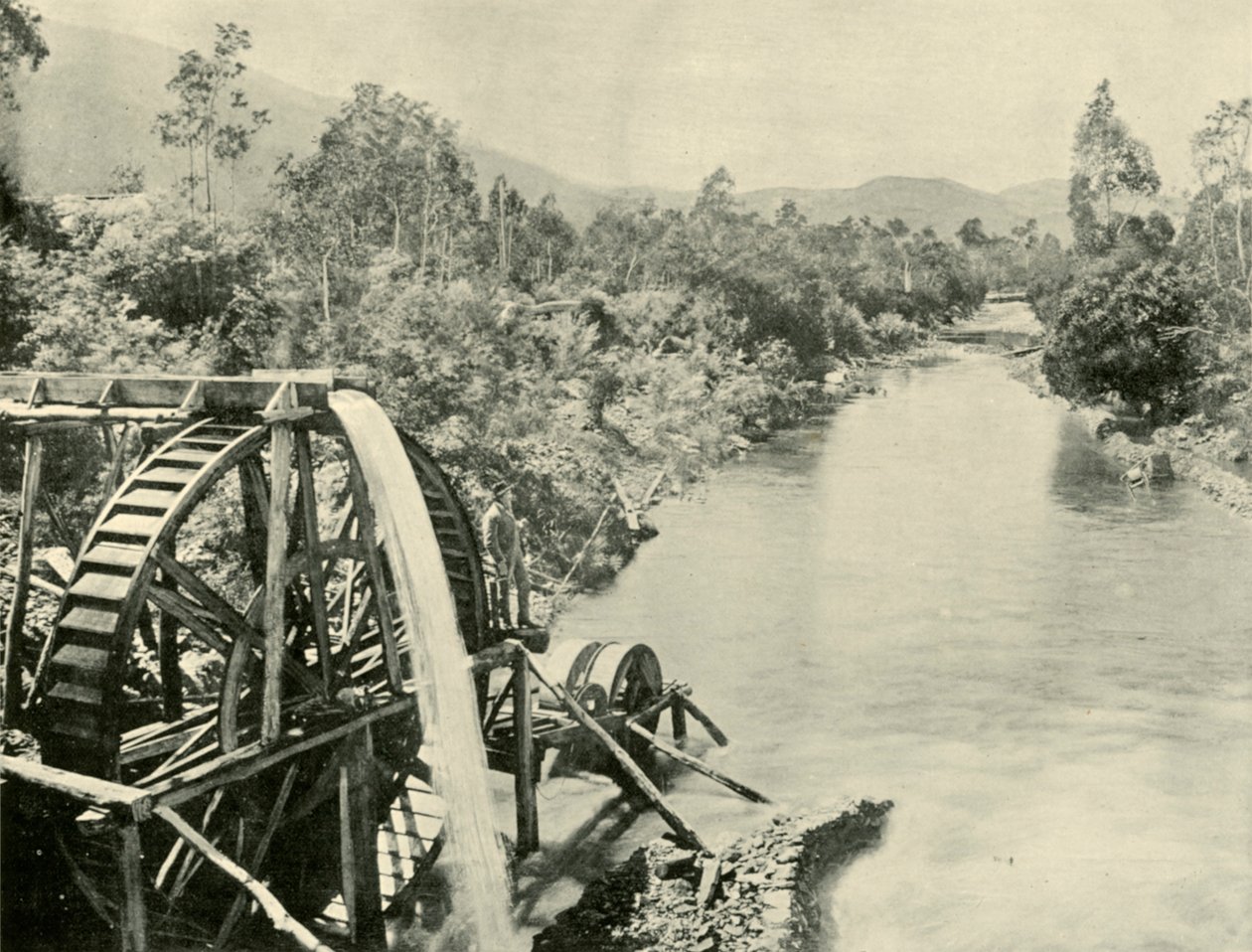 In the Ovens River, Germantown, 1901 by Unbekannt
