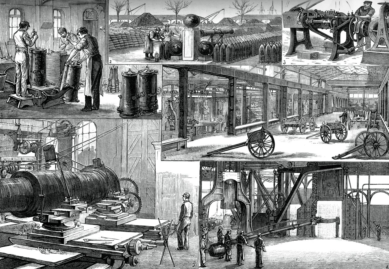 In the Royal Arsenal, Woolwich, c1880 by Unbekannt