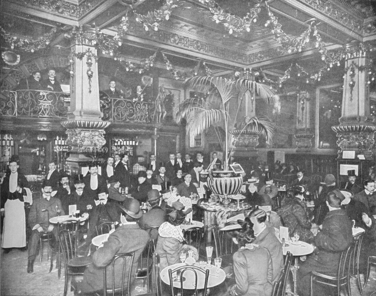 In the brasserie, Hotel de l