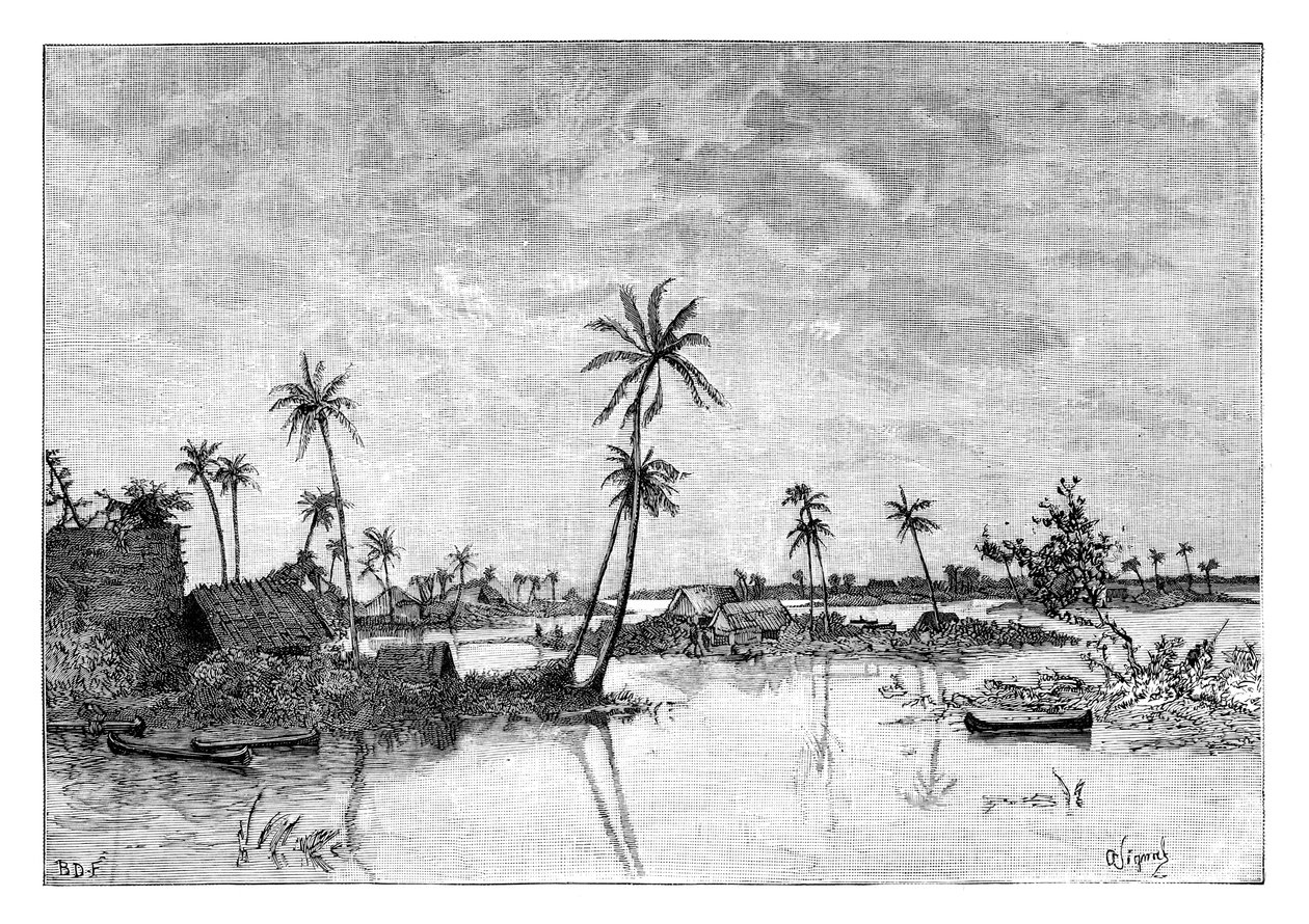 Indian settlement on the Islands of San Blas Bay, c1890 by Unbekannt