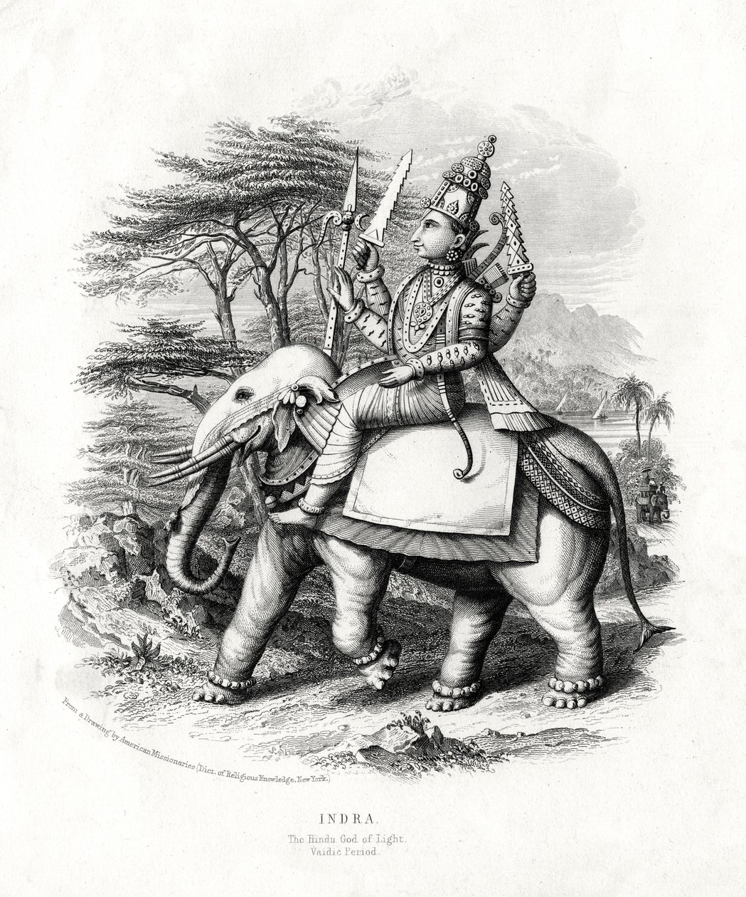 Indra, the Hindu God of Light by Unbekannt
