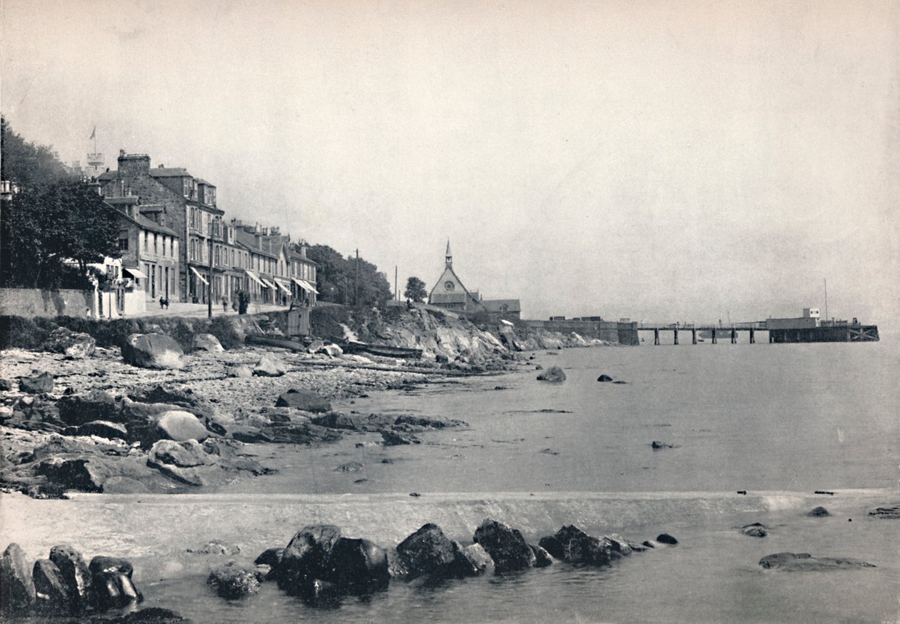 Innellan - Showing the Rocky Beach and the Steamboat Pier, 1895 by Unbekannt