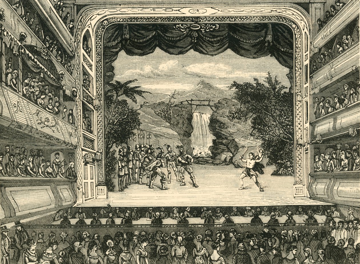 Interior of Covent Garden Theatre in 1804, 1881 by Unbekannt