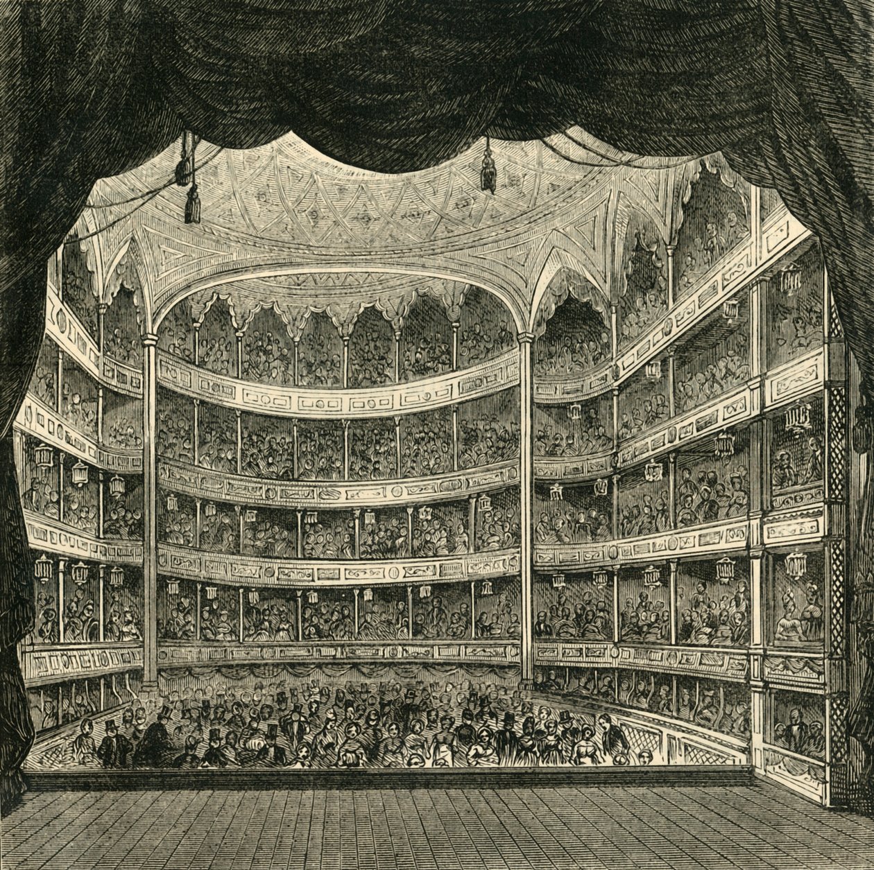 Interior of Drury Lane Theatre by Unbekannt