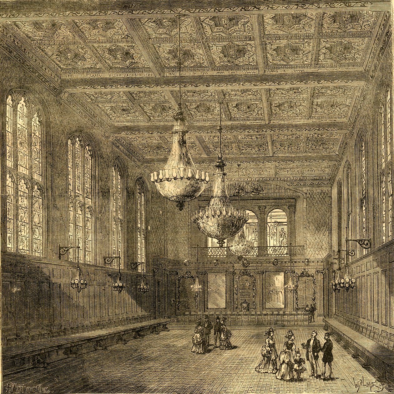 Interior of Merchant Taylors Hall, 1897 by Unbekannt