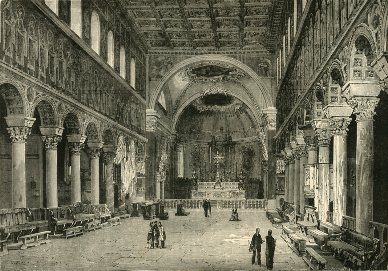 Interior of San Apollinare Nuovo, Ravenna by Unbekannt