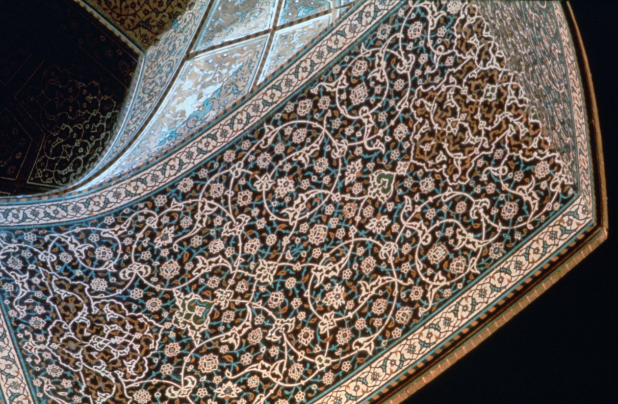 Interior of an Arch, Mosque of Sheikh Lutfullah, Isfahan, Persia, c1615 by Unbekannt