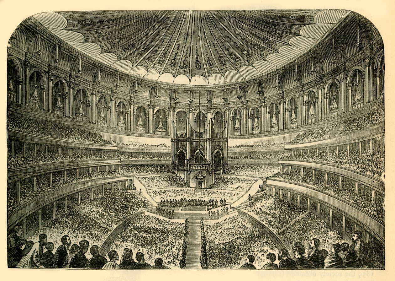 Interior of the Albert Hall by Unbekannt