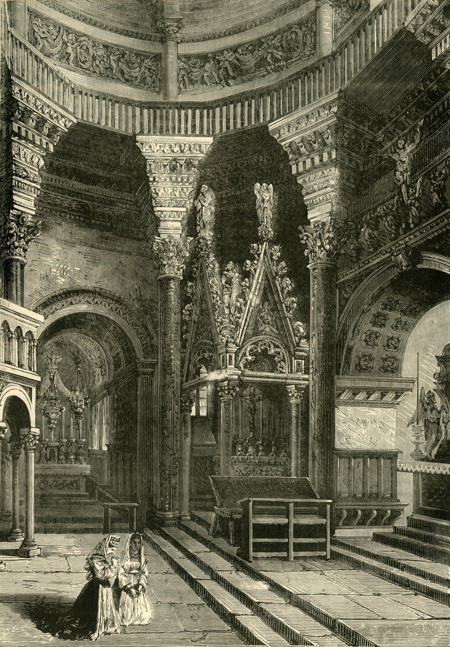 Interior of the Cathedral of Spalatro Formerly Temple of the Palace of Diocletian by Unbekannt
