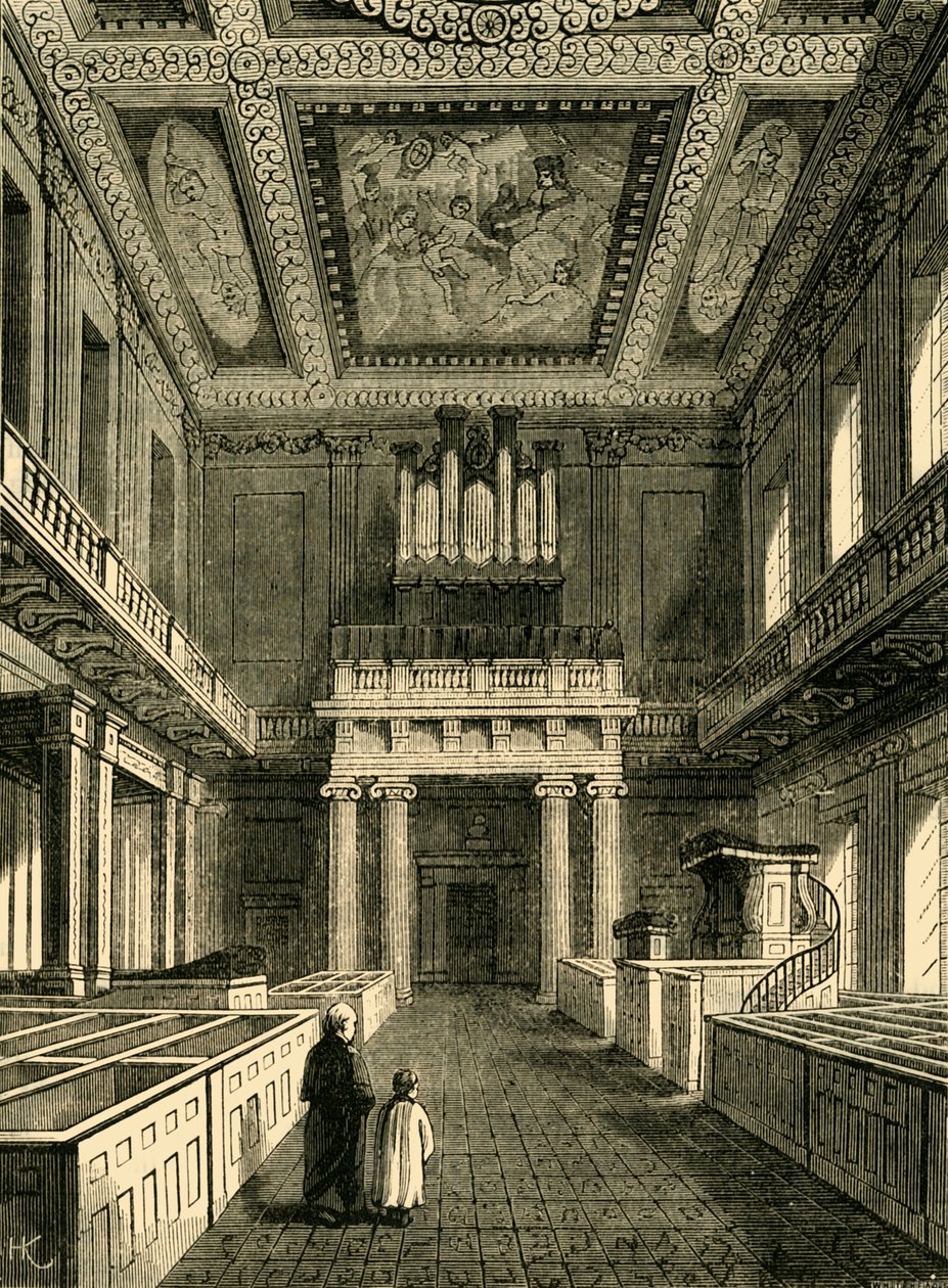 Interior of the Chapel Royal Banqueting House, Whitehall by Unbekannt