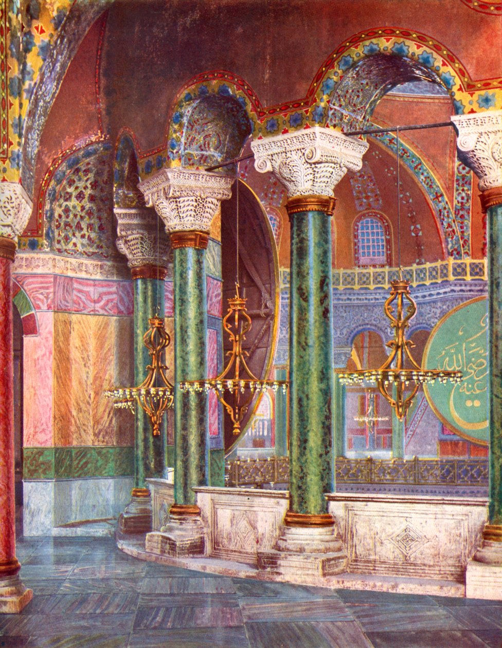 Interior of the Church of S. Sophia, Istanbul, Turkey by Unbekannt