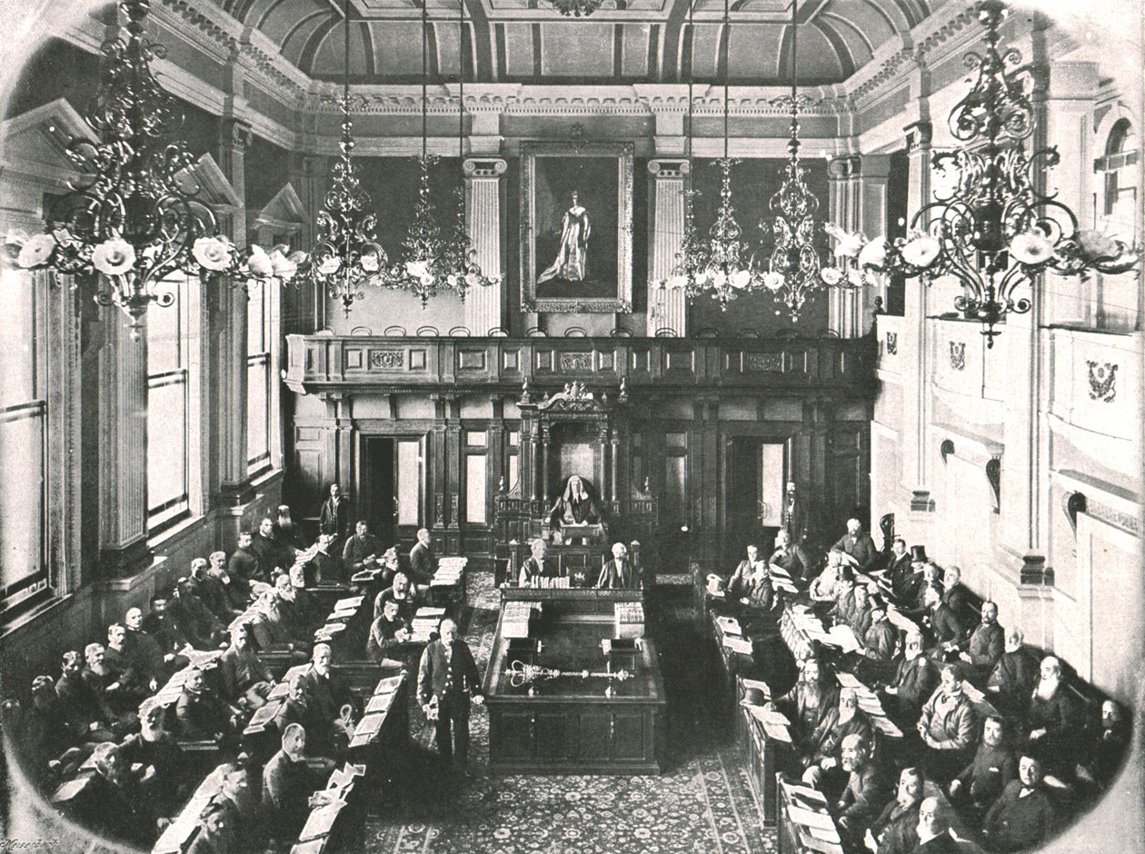 Interior of the House of Assembly, Cape Town, South Africa by Unbekannt