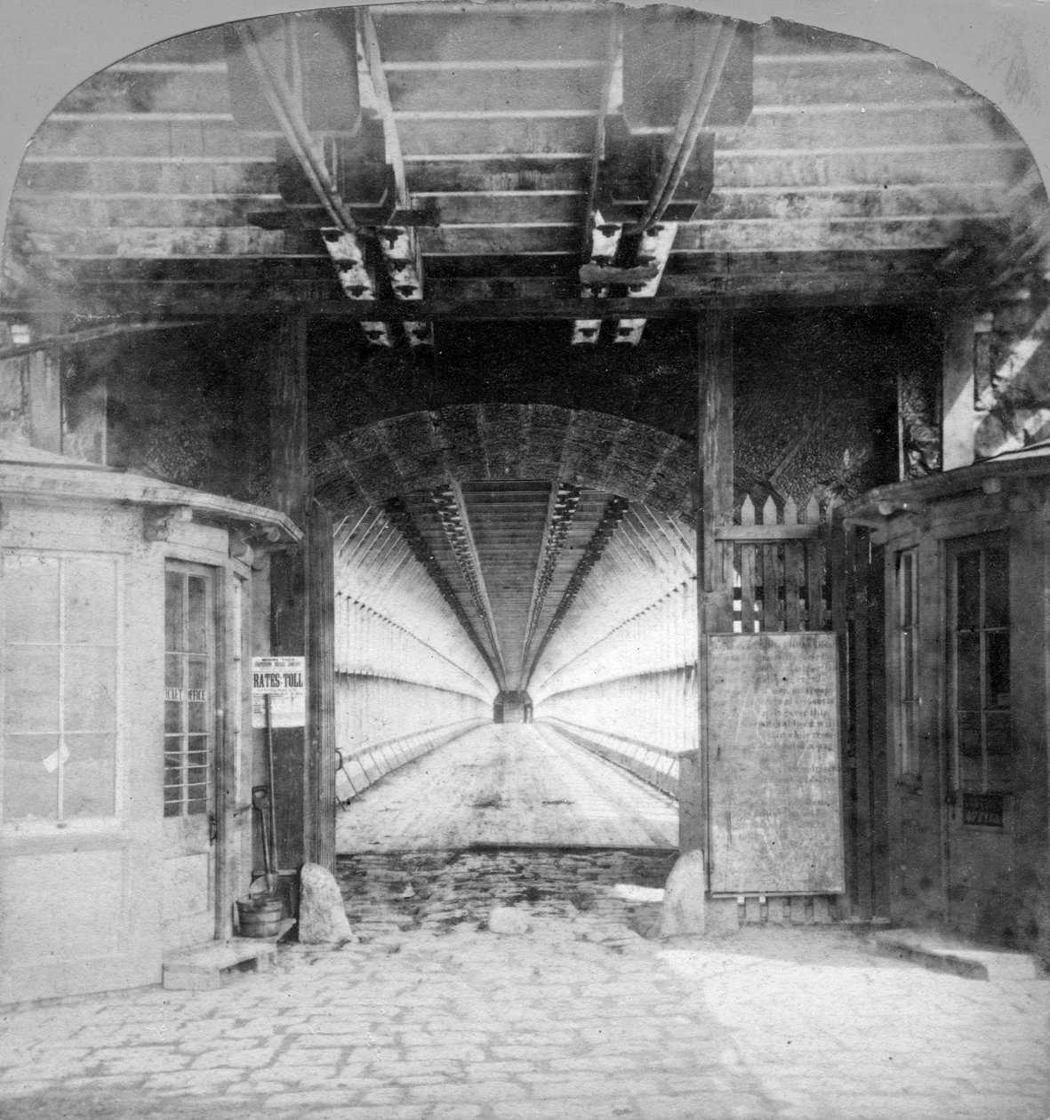 Interior of the Suspension Bridge, Niagara Falls, Canada, Early 20th Century by Unbekannt