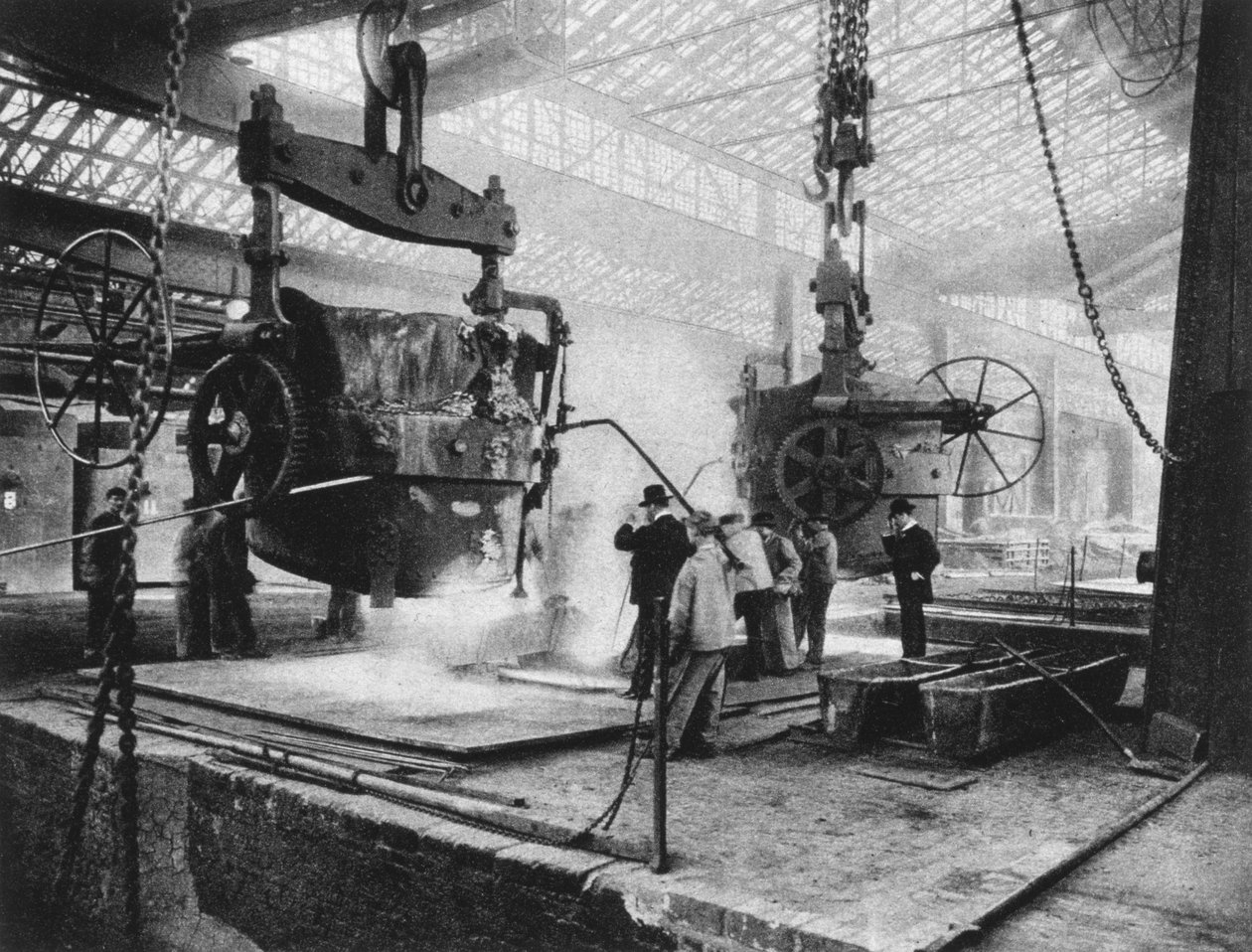 Interior View, Krupp Works, Essen, Ruhr, Germany, World War I by Unbekannt