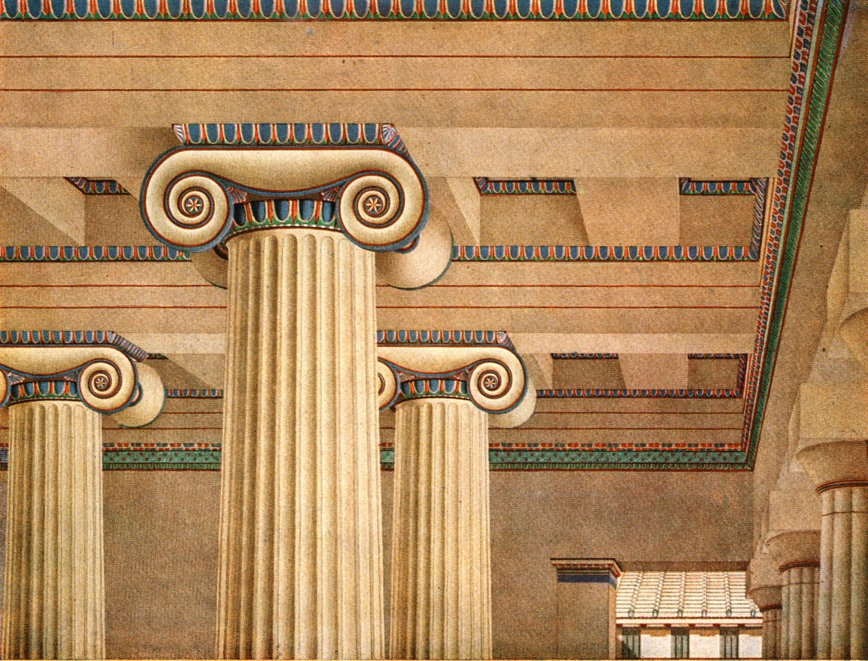 Ionic Hall in the Acropolis at Athens, Greece, 1928 by Unbekannt
