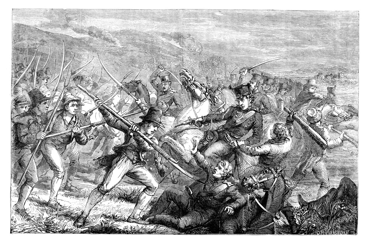 Irish Anti-Tithe Agitation, Carrickshock, 1831 by Unbekannt