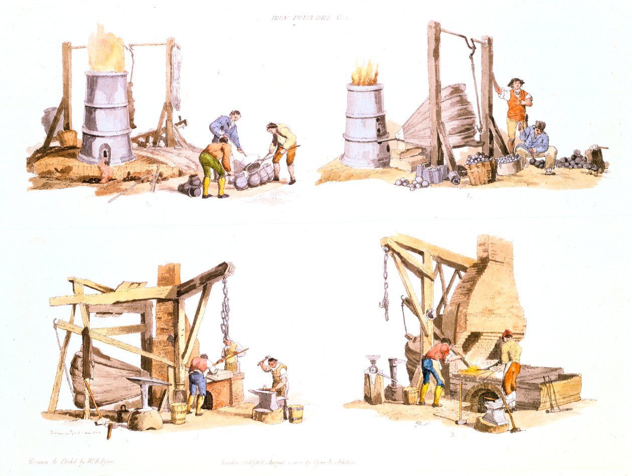 Iron foundry, 1802 by Unbekannt