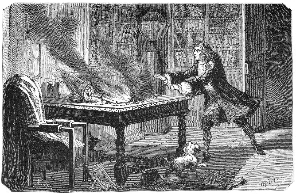 Isaac Newton, English scientist and mathematician by Unbekannt