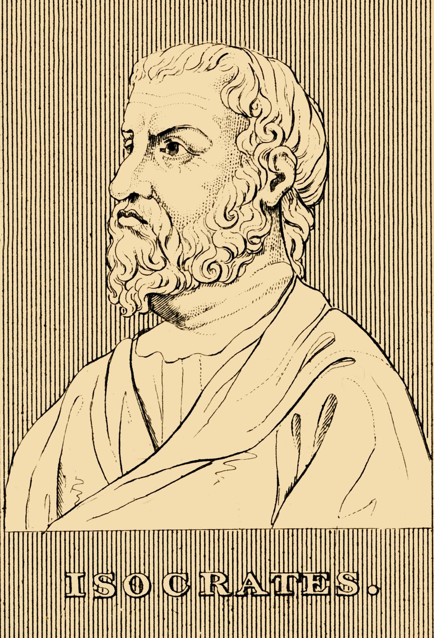Isocrates, 436-338 BC, 1830 by Unbekannt