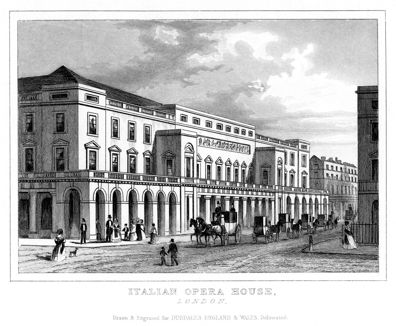 Italian Opera House, Haymarket, Westminster, London by Unbekannt