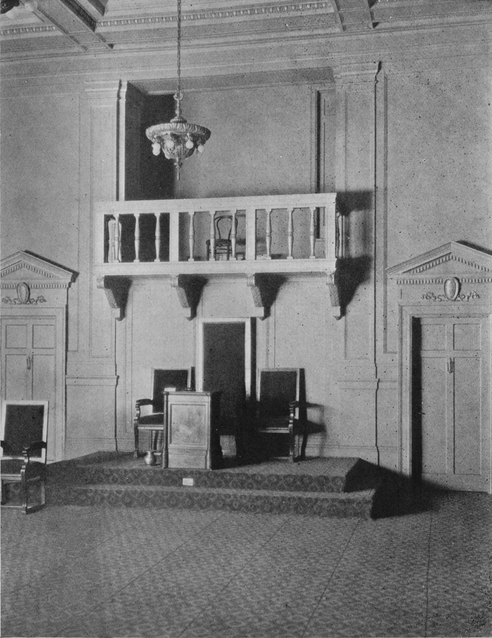 Italian Renaissance Detail in the Lodge Room of the Masonic Temple, Birmingham, Alabama, 1924 by Unbekannt