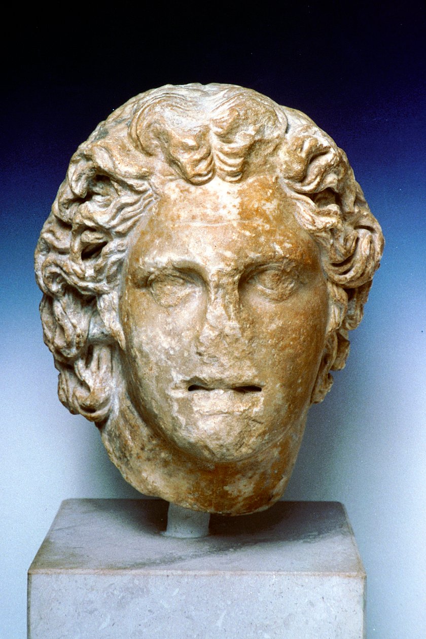 Ivory Portrait Bust of Alexander the Great by Unbekannt