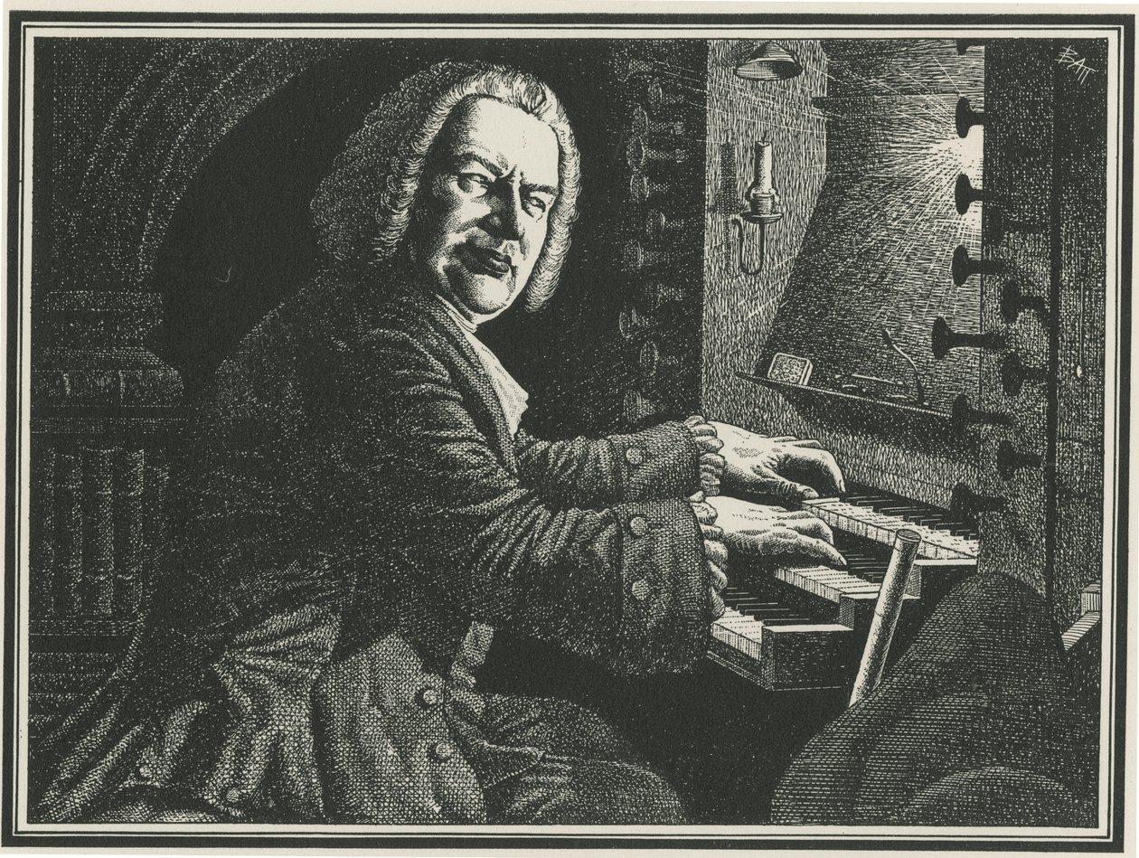 JS Bach by Unbekannt