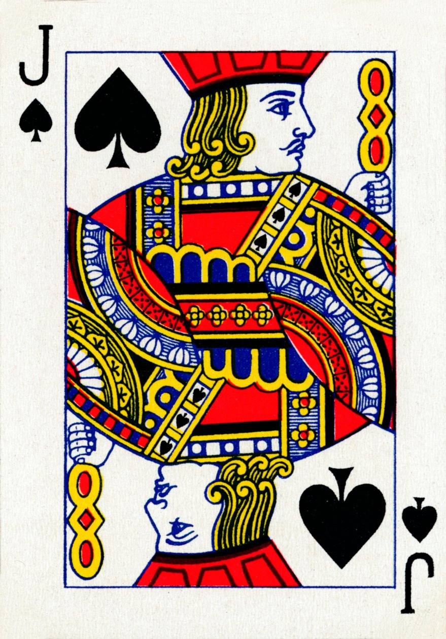 Jack of Spades from a Deck of Goodall & Son Ltd. Playing Cards, c1940 by Unbekannt