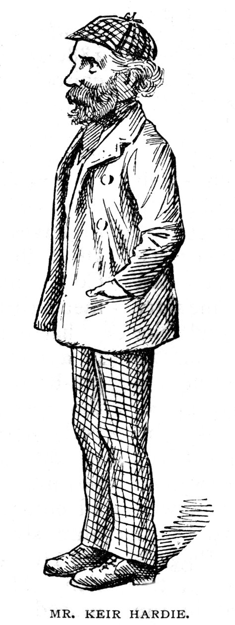 James Keir Hardie, Scottish-born British trade unionist and Labour politician, 1903 by Unbekannt