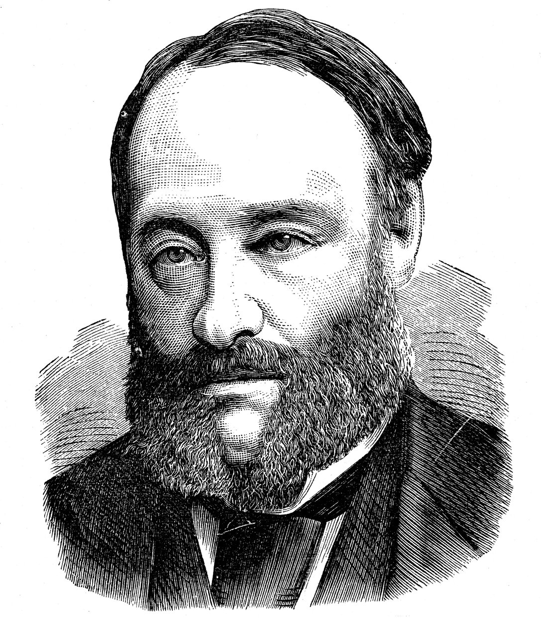 James Prescott Joule, English physicist, 1875 by Unbekannt